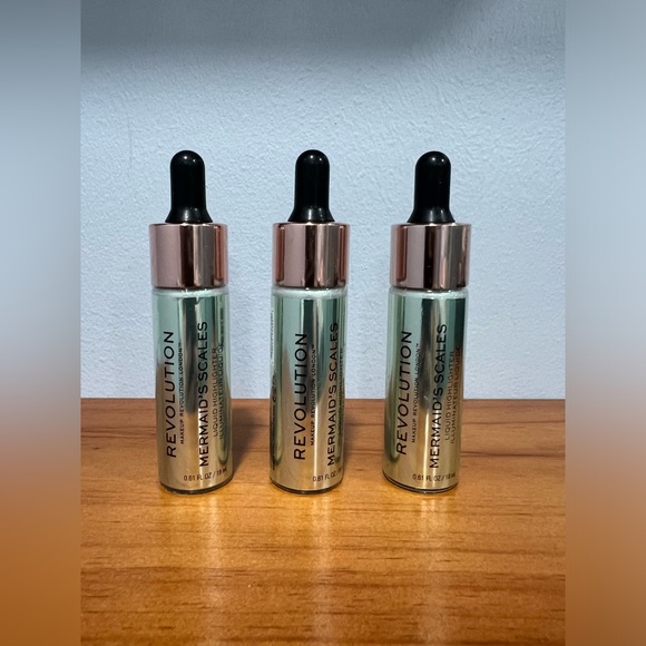 MAKEUP REVOLUTION Beauty NIB Mermaid's Scales Liquid Highlighter .61oz Pack Of 3 - Picture 1 of 6